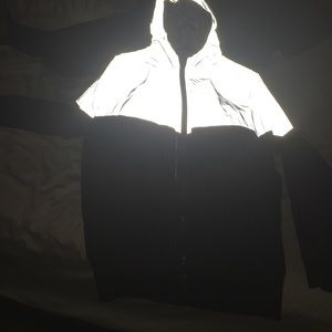 Reflective wind rain jacket